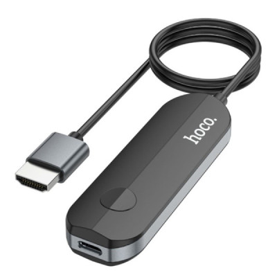 Adaptor HDMI Compatibil cu Apple - Hoco (UA23) - Black - 1