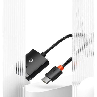 Adaptor HDMI la VGA, 1080P, 60Hz - Baseus Lite Series (WKQX010001) - Black - 11