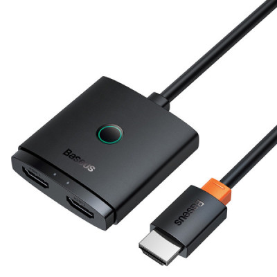 Adaptor HDMI la 2x HDMI, 4K@60Hz - Baseus Adapter AirJoy (B01331105111-01) - Black - 1
