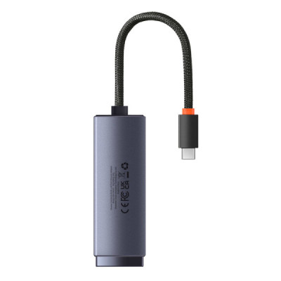 Adaptor USB-C la RJ45 LAN Port, 100Mbps - Baseus Lite Series (WKQX000213) - Gray - 4