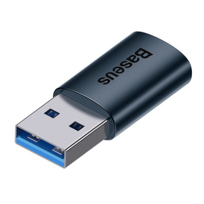 Adaptor USB 3.1 Male la Type-C Female - Baseus Ingenuity Series (ZJJQ000103) - Blue - 1
