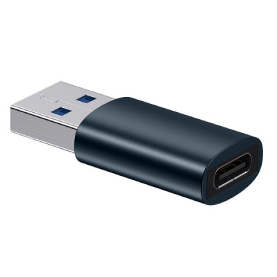 Adaptor USB 3.1 Male la Type-C Female - Baseus Ingenuity Series (ZJJQ000103) - Blue - 3