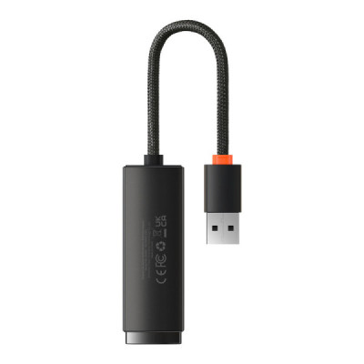 Adaptor USB la RJ45 LAN Port, 100Mbps - Baseus Lite Series (WKQX000001) - Black - 4