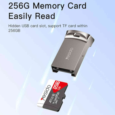 Cititor de Carduri USB la TF, 480Mbps - Baseus (GS20)  - Grey - 3