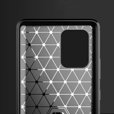 Husa pentru Samsung Galaxy S10 Lite - Techsuit Carbon Silicone - Black - 2