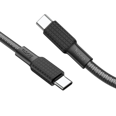 Cablu date tip C la tip C Hoco X69, 3A, 1m, negru/alb - 2