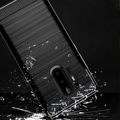 Husa pentru OnePlus 8 Pro - Techsuit Carbon Silicone - Black - 3