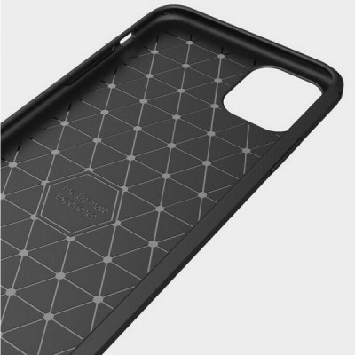 Husa pentru iPhone 12 Pro Max - Techsuit Carbon Silicone - Black - 4
