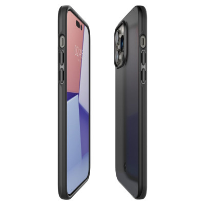 Husa iPhone 14 Pro Max Spigen Thin Fit, negru - 6
