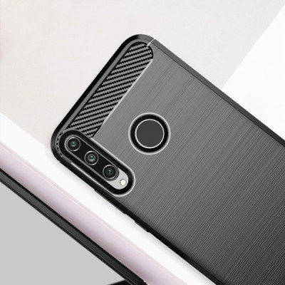 Husa pentru Huawei Y6p - Techsuit Carbon Silicone - Black - 4