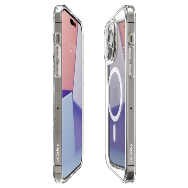 Husa Spigen compatibila iPhone 14 Pro Ultra Hybrid MagSafe, transparenta