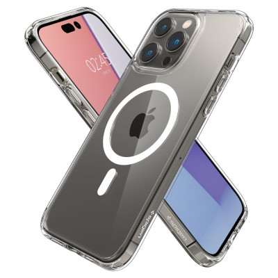 Husa Spigen compatibila iPhone 14 Pro Ultra Hybrid MagSafe, transparenta - 4