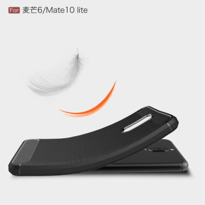 Husa pentru Huawei Mate 10 Lite - Techsuit Carbon Silicone - Black - 3