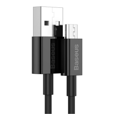 Cablu de date USB la Micro-USB Baseus, 2A, 1m, negru, CAMYS-01 - 4