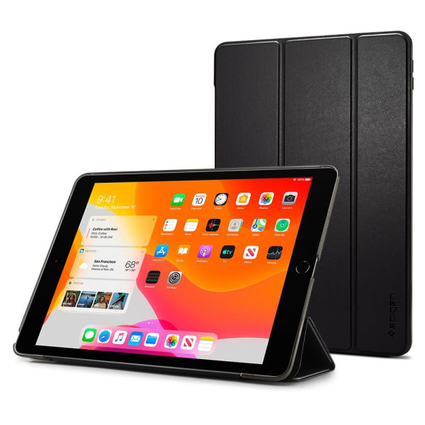 Husa compatibila Apple iPad 7 10.2 (2019) Spigen Smart Fold Pro, negru