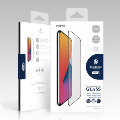 Folie pentru iPhone 7 / 8 / SE 2, SE 2020 / SE 3, SE 2022 - Dux Ducis Tempered Glass - Black - 7