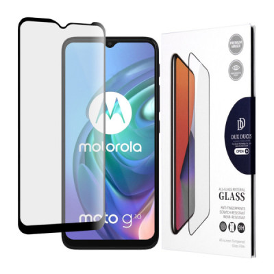 Folie pentru Motorola Moto G10 / G20 / G30 / G9 Play / E7 Plus - Dux Ducis Tempered Glass - Black - 1