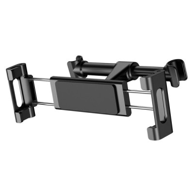 Suport Tableta Auto Tetiera - Baseus Clamps Grip (SUHZ-01) - Black - 1