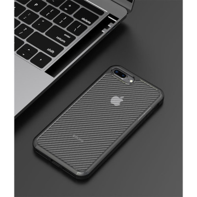Husa pentru iPhone 7 Plus / 8 Plus - Techsuit CarbonFuse - Black - 6