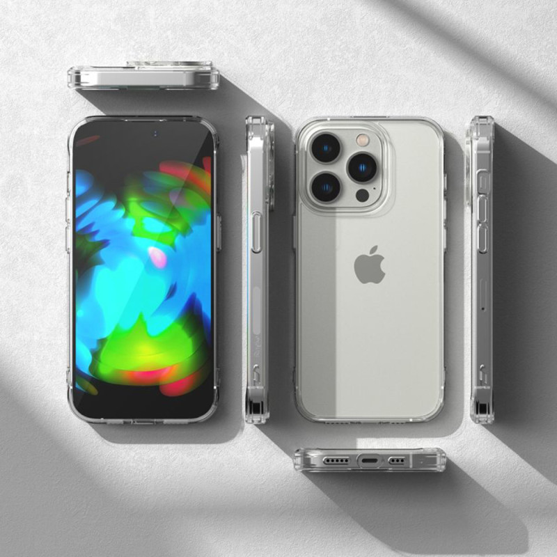 Husa compatibila iPhone 14 Pro Ringke Fusion, transparenta - 4