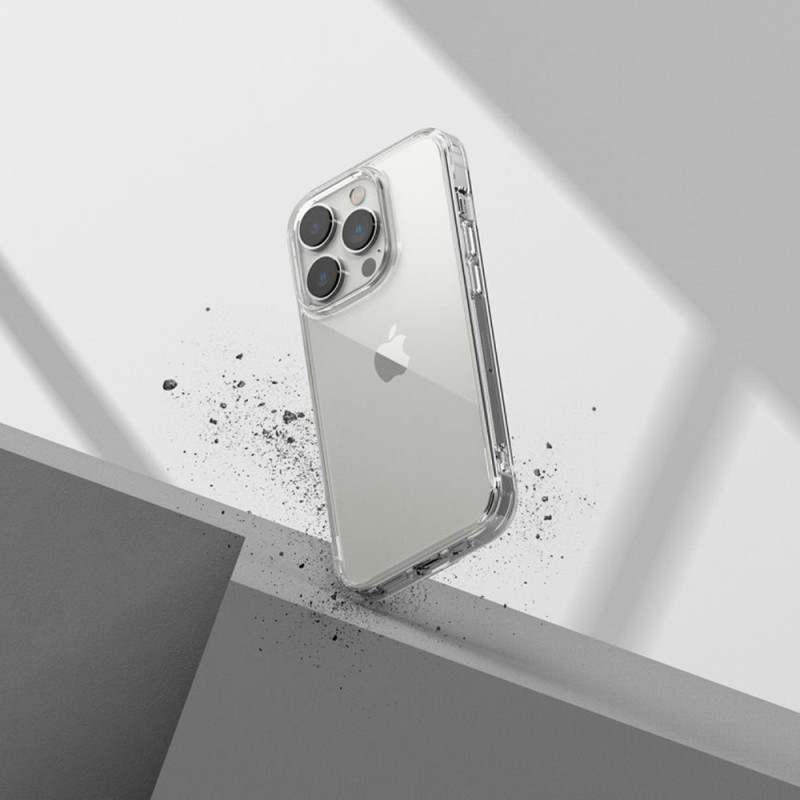 Husa compatibila iPhone 14 Pro Ringke Fusion, transparenta - 5