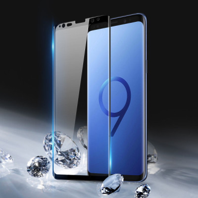 Folie pentru Samsung Galaxy S9 Plus - Dux Ducis Tempered Glass - Black - 7