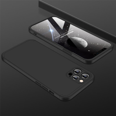 Husa pentru Iphone 12 Pro + Folie - GKK 360 - Black - 3