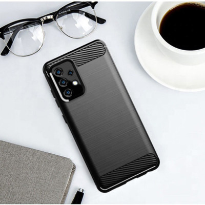 Husa pentru Samsung Galaxy A52 4G / A52 5G / A52s 5G - Techsuit Carbon Silicone - Black - 3