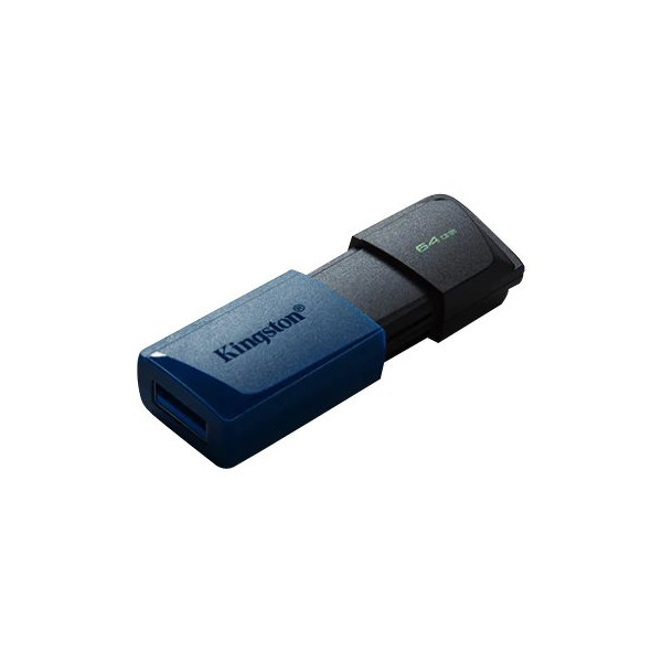 Stick memorie USB KINGSTON DataTraveler Exodia DTX/64GB, 64GB, USB 3.2, negru-albastru