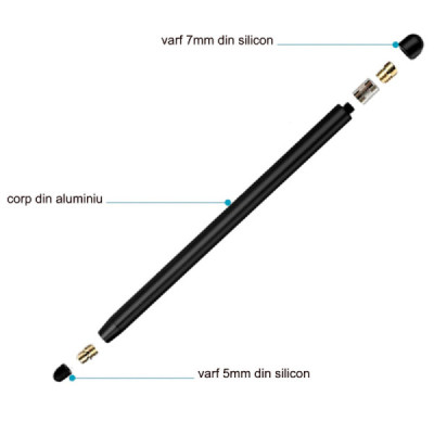 Stylus pen universal - Techsuit (JC01) - Black - 2