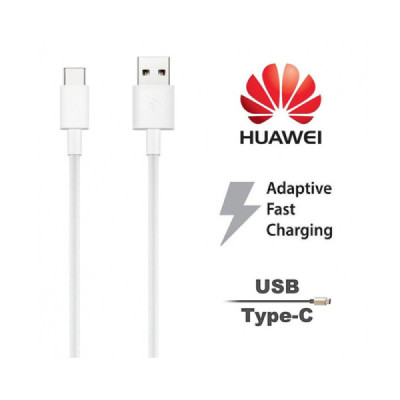 Cablu de Date USB la Type-C 2A, 480Mbps, 1m - Huawei (AP51) - White (Bulk Packing) - 7
