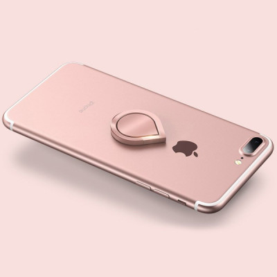 Suport Inel Telefon - Techsuit Water Drop Ring Holder - Pink - 6