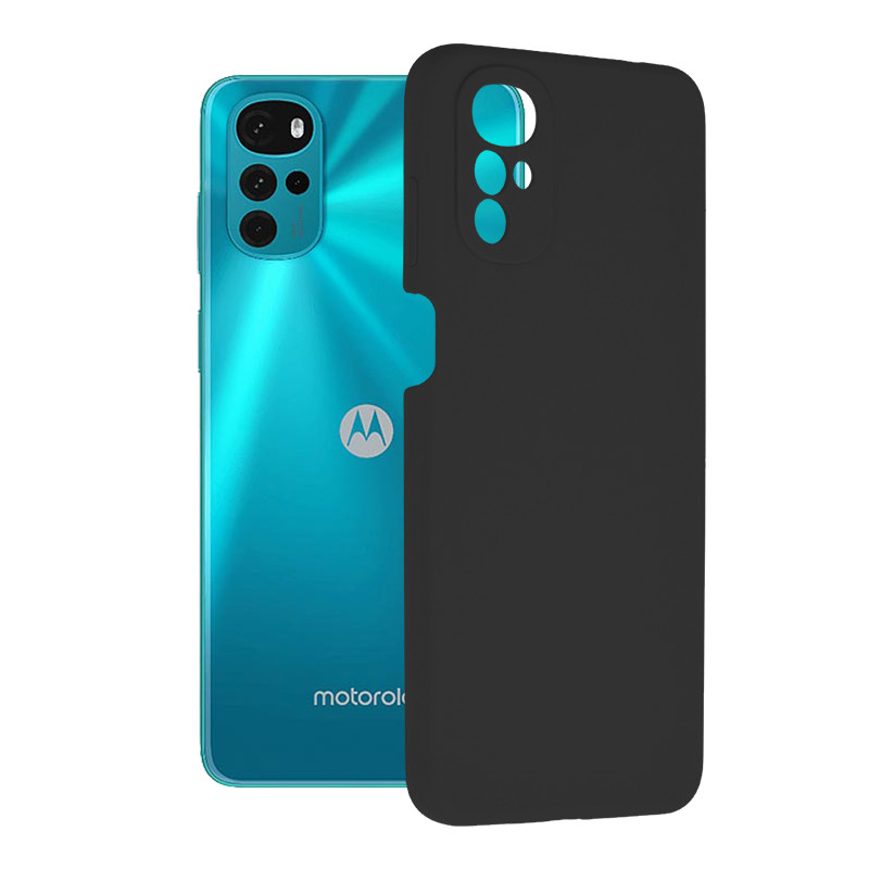 Techsuit - Soft Edge Silicone - Motorola Moto G22 - Black - 1