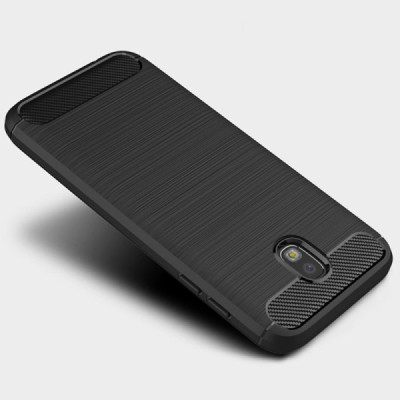 Husa pentru Samsung Galaxy J7 2017 J730 - Techsuit Carbon Silicone - Black - 4