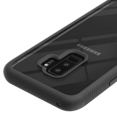 Husa pentru Samsung Galaxy S9 Plus + Folie - Techsuit Defense360 Pro - Black - 2