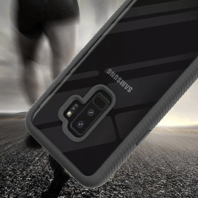 Husa pentru Samsung Galaxy S9 Plus + Folie - Techsuit Defense360 Pro - Black - 4