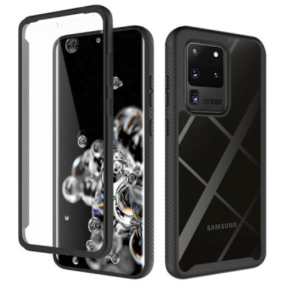 Husa pentru Samsung Galaxy S20 Ultra / S20 Ultra 5G + Folie - Techsuit Defense360 Pro - Black - 1