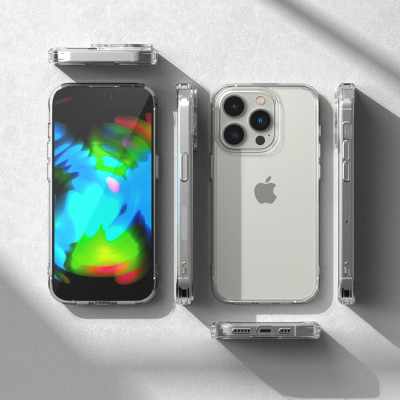 Husa compatibila iPhone 14 Pro Max Ringke Fusion, transparenta - 4