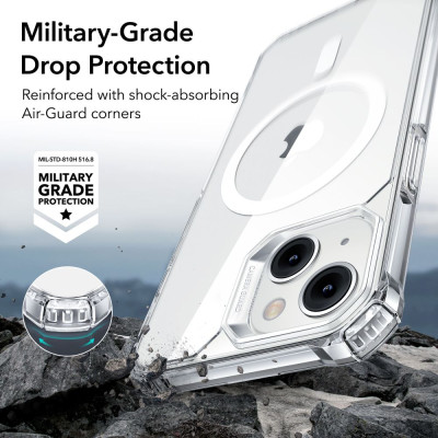 Husa compatibila iPhone 14 Pro ESR Air Armor HaloLock MagSafe, transparenta - 2