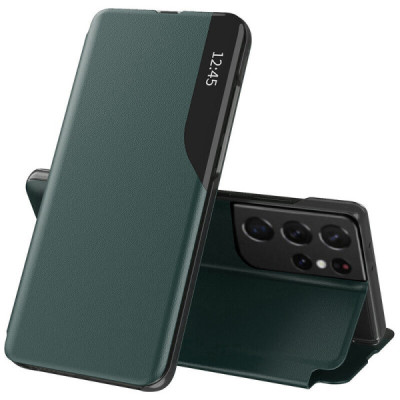 Husa pentru Samsung Galaxy S21 Ultra 5G - Techsuit eFold Series - Dark Green - 1
