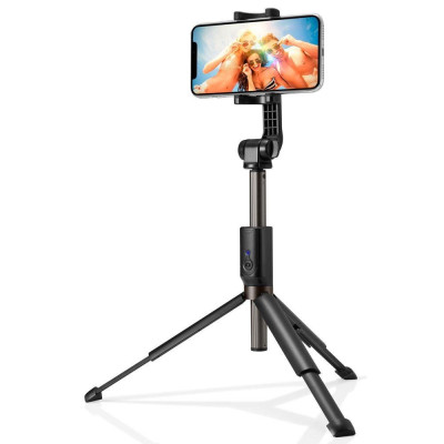 Suport Selfie Stick Tripod Spigen Aluminum Monopod - S540W - Black - 1