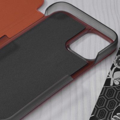 Husa pentru iPhone 12 mini - Techsuit eFold Series - Orange - 3