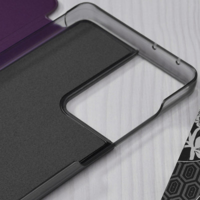 Husa pentru Samsung Galaxy S21 Ultra 5G - Techsuit eFold Series - Purple - 3