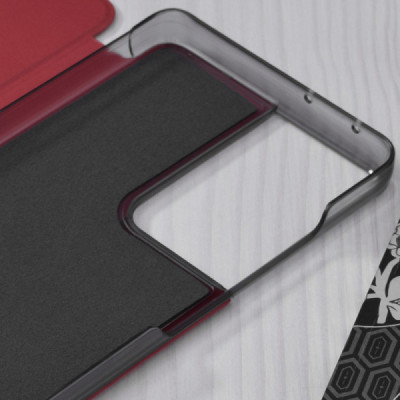 Husa pentru Samsung Galaxy S21 Ultra - Techsuit eFold Series - Red - 3