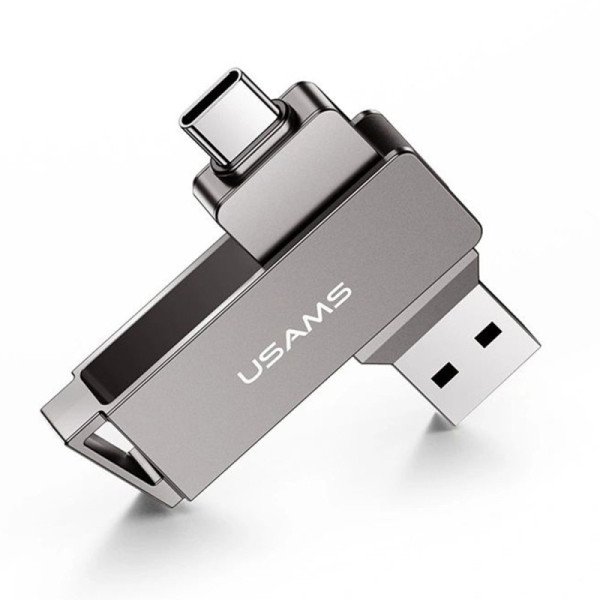 Stick de Memorie USB, Type-C 256GB - Usams (US-ZB202) - Iron Gray