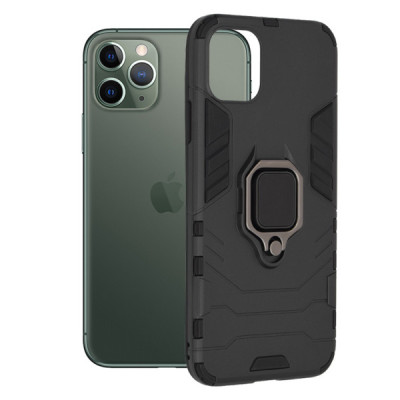 Husa pentru iPhone 11 Pro Max - Techsuit Silicone Shield - Black - 1