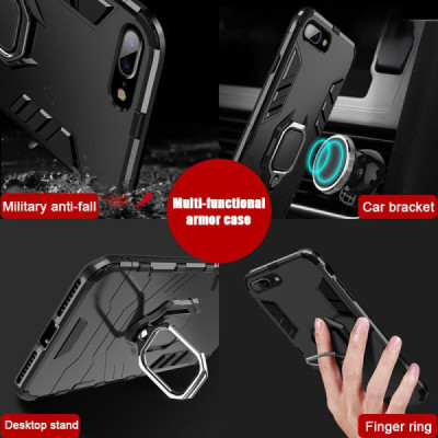 Husa pentru iPhone 7 Plus / 8 Plus - Techsuit Silicone Shield - Black - 6
