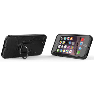 Husa pentru iPhone 5 / 5s / SE - Techsuit Silicone Shield - Black - 3