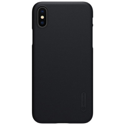 Husa pentru iPhone X / XS - Nillkin Super Frosted Shield - Black - 1