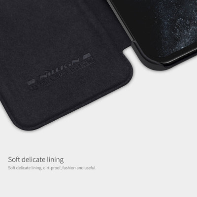 Husa pentru iPhone 12 Pro Max - Nillkin QIN Leather Case - Red - 10